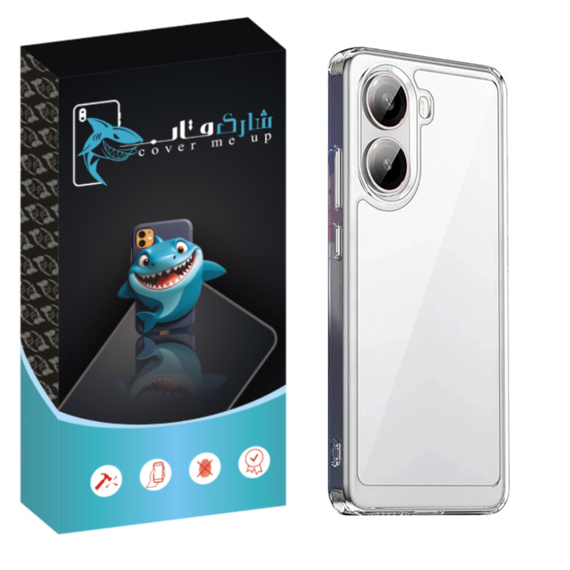 کاور شارک قاب مدل Crystal مناسب برای گوشی موبایل شیائومی Poco X7 Pro