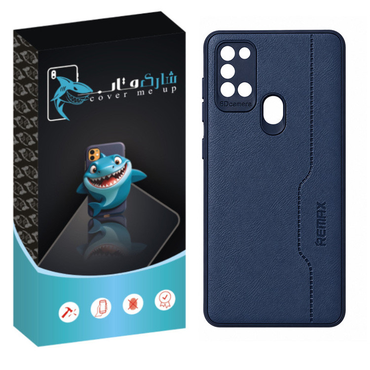 کاور شارک قاب مدل چرم RMX مناسب برای گوشی موبایل سامسونگ Galaxy A21s