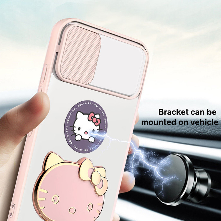کاور اسپارتان مدل Camshield Kitty مناسب برای گوشی موبایل سامسونگ Galaxy A02s به همراه بند نگهدارنده