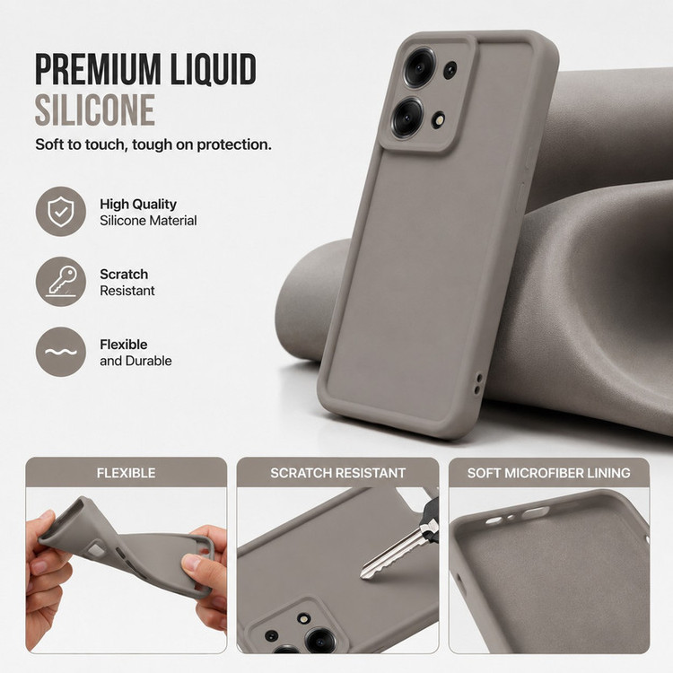 کاور گاردتک اساک مدل Silicone Puffer مناسب برای گوشی موبایل شیائومی Redmi 15c/ Poco C85