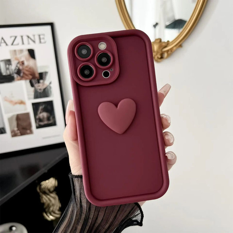 کاور تام قاب مدل سولید Heart مناسب برای گوشی موبایل اپل iPhone 11 Pro Max