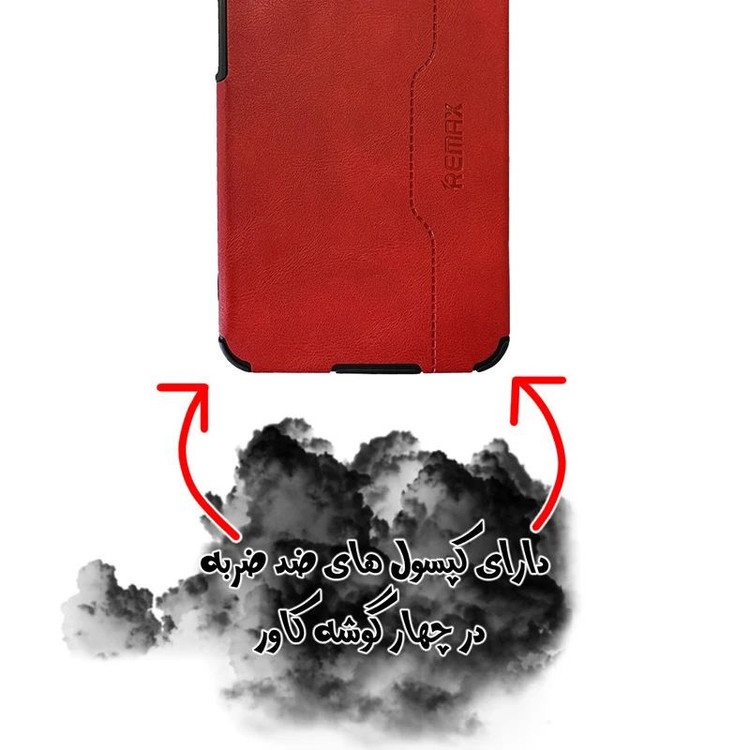 کاور عمو قاب مدل چرم RMX مناسب برای گوشی موبایل سامسونگ Galaxy A07