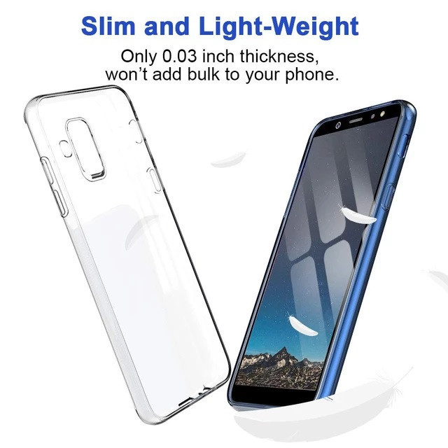 کاور مدل Clear TPU مناسب برای گوشی موبایل سامسونگ Galaxy A6 2018