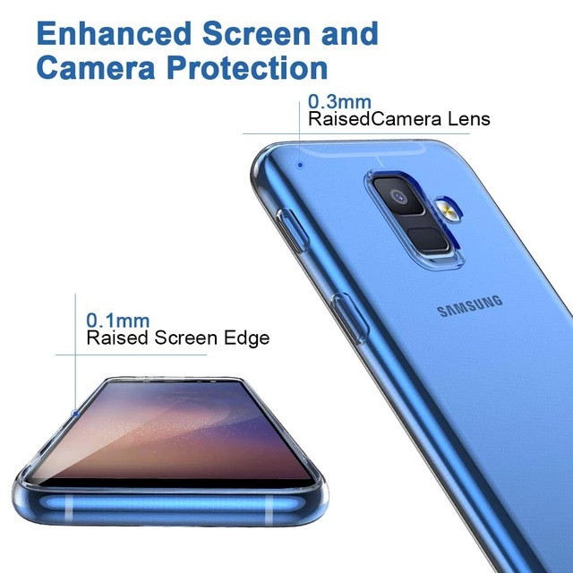 کاور مدل Clear TPU مناسب برای گوشی موبایل سامسونگ Galaxy A6 2018
