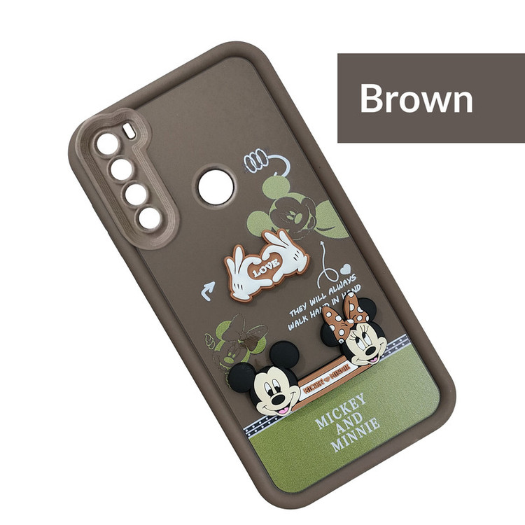کاور موفی مدل Silicone Puffer Minni Mouse Strap مناسب برای گوشی موبایل شیائومی Redmi Note 8 به همراه بند
