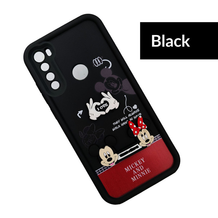 کاور موفی مدل Silicone Puffer Minni Mouse Strap مناسب برای گوشی موبایل شیائومی Redmi Note 8 به همراه بند