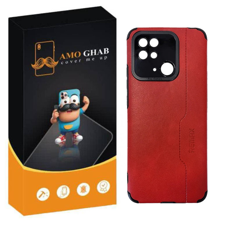 کاور عمو قاب مدل چرم RMX مناسب برای گوشی موبایل شیائومی Redmi 10c / Poco C40
