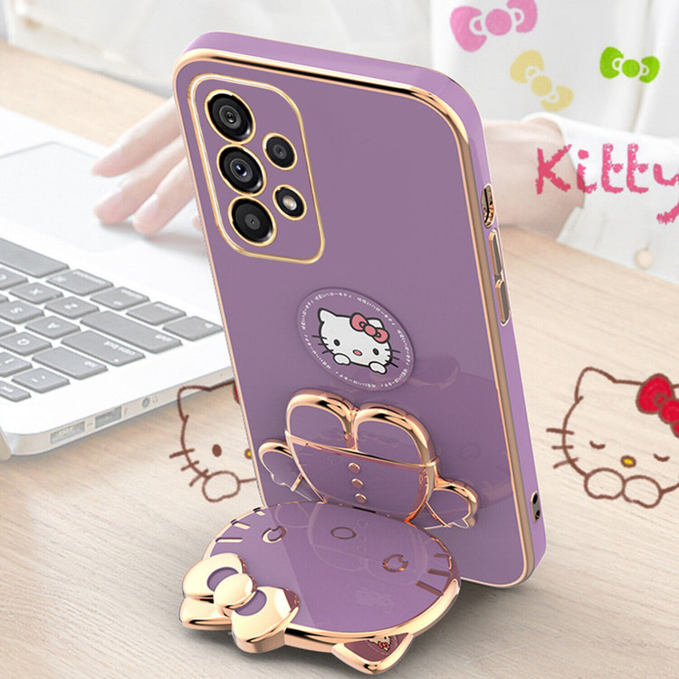 کاور اسپارتان مدل Kitty مناسب برای گوشی موبایل سامسونگ Galaxy A73 به همراه بند نگهدارنده