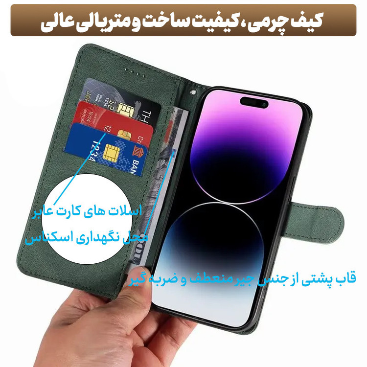 کیف کلاسوری طرح Liberto مناسب برای گوشی موبایل شیائومی Redmi Note 14 Pro 4G