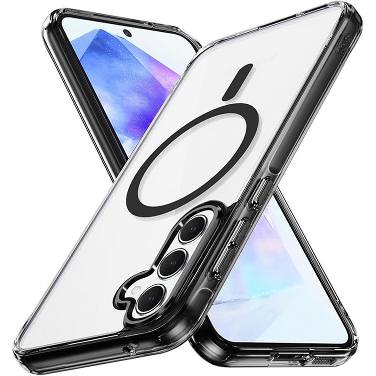 کاور موکولو مدل Clear Magsafe Strap مناسب برای گوشی موبایل سامسونگ Galaxy S24 FE به همراه بند آویز