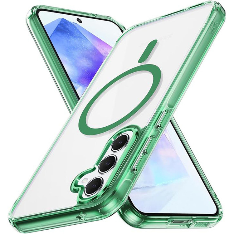 کاور موکولو مدل Clear Magsafe Strap مناسب برای گوشی موبایل سامسونگ Galaxy S24 FE به همراه بند آویز