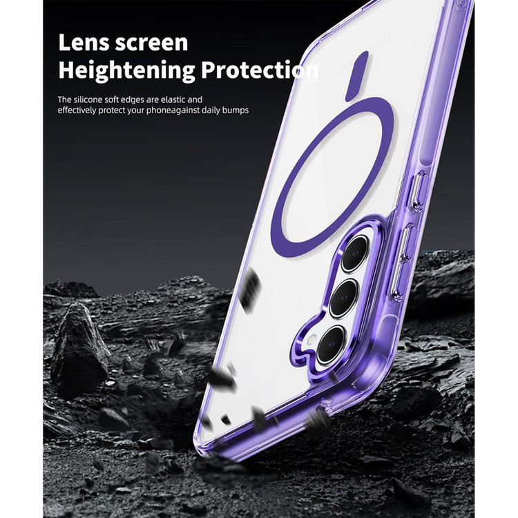 کاور موکولو مدل Clear Magsafe Strap مناسب برای گوشی موبایل سامسونگ Galaxy S24 FE به همراه بند آویز