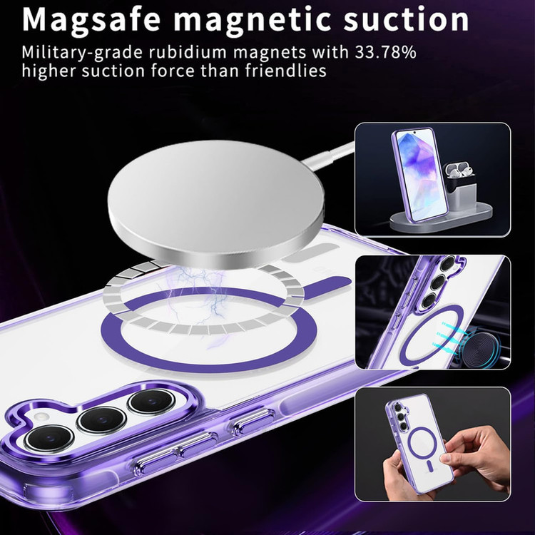 کاور موکولو مدل Clear Magsafe Strap مناسب برای گوشی موبایل سامسونگ Galaxy S24 FE به همراه بند آویز
