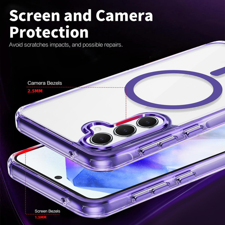 کاور موکولو مدل Clear Magsafe Strap مناسب برای گوشی موبایل سامسونگ Galaxy S24 FE به همراه بند آویز