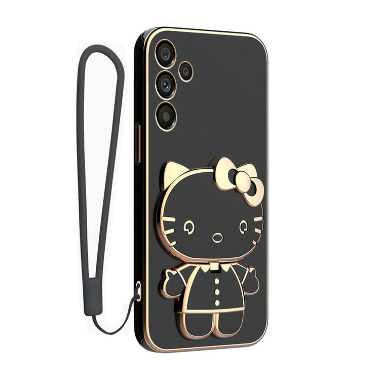 کاور اسپارتان مدل Kitty مناسب برای گوشی موبایل سامسونگ Galaxy A14 به همراه بند نگهدارنده