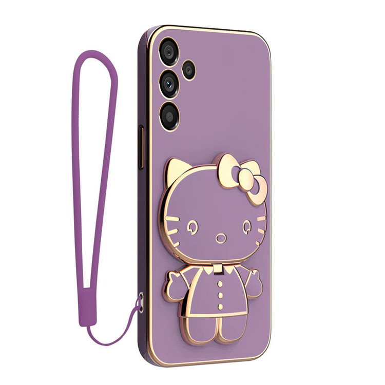 کاور اسپارتان مدل Kitty مناسب برای گوشی موبایل سامسونگ Galaxy A14 به همراه بند نگهدارنده