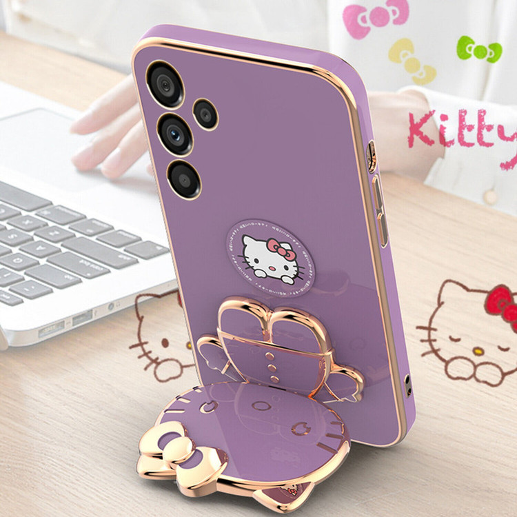 کاور اسپارتان مدل Kitty مناسب برای گوشی موبایل سامسونگ Galaxy A14 به همراه بند نگهدارنده