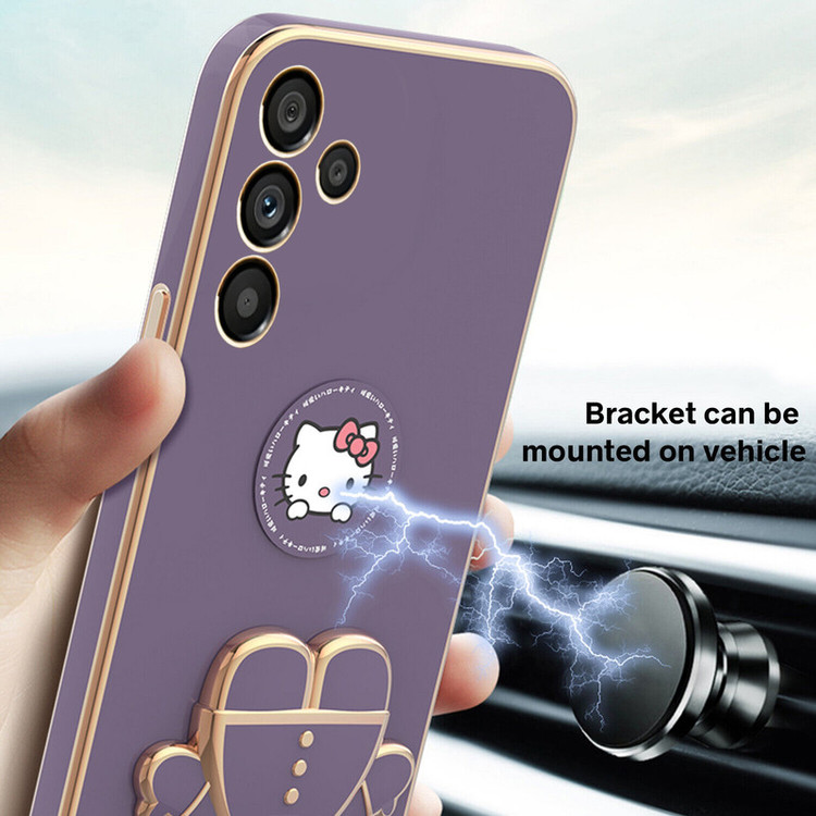 کاور اسپارتان مدل Kitty مناسب برای گوشی موبایل سامسونگ Galaxy A14 به همراه بند نگهدارنده