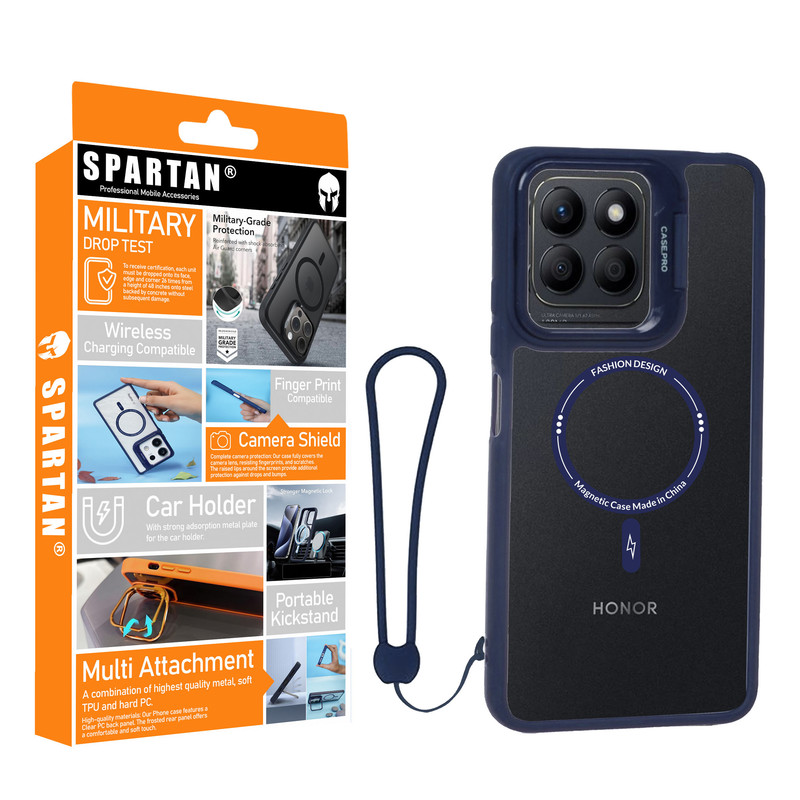 کاور اسپارتان مدل  Magnetic Strap مناسب برای گوشی موبایل آنر Honor X8b به همراه بند