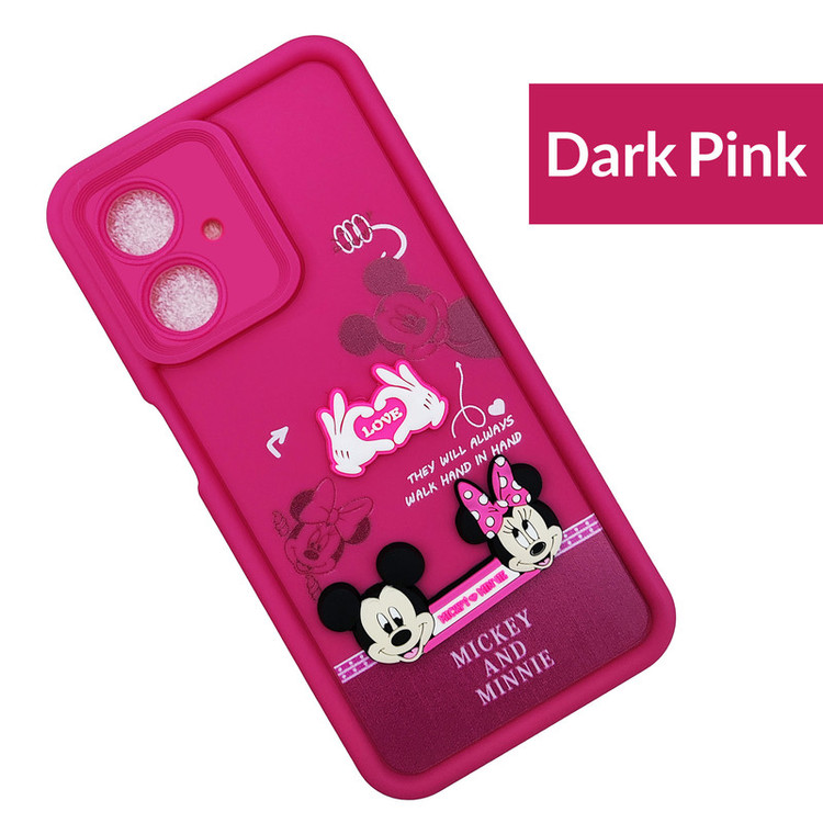 کاور موفی مدل Silicone Puffer Minni Mouse Strap مناسب برای گوشی موبایل موتورولا Moto G14 / G24 به همراه بند