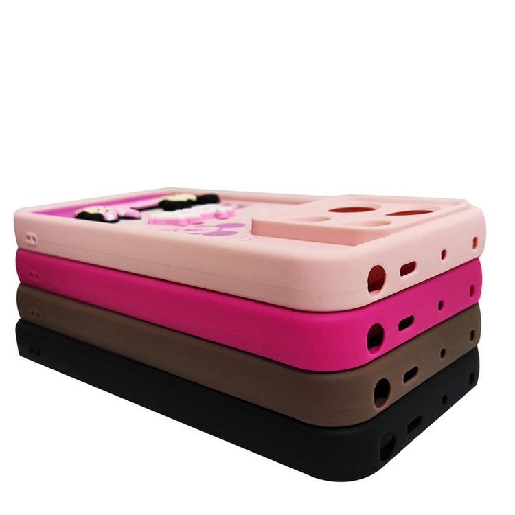 کاور موفی مدل Silicone Puffer Minni Mouse Strap مناسب برای گوشی موبایل موتورولا Moto G14 / G24 به همراه بند