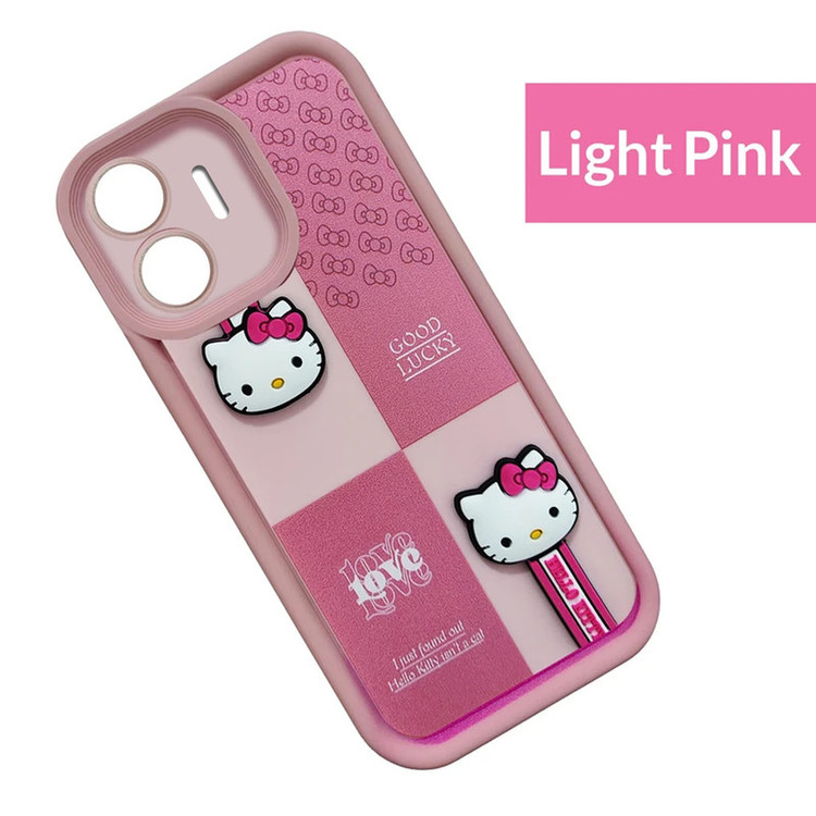 کاور موفی مدل Silicone Puffer Hello Kitty Strap مناسب برای گوشی موبایل ریلمی C55 به همراه بند
