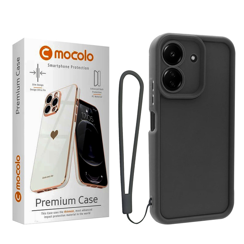 کاور موکولو مدل Silicone Puffer Strap مناسب برای گوشی موبایل شیائومی Redmi 13C/ Poco C65 به همراه بند