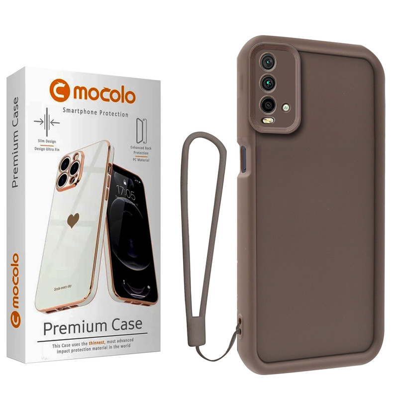 کاور موکولو مدل Silicone Puffer Strap مناسب برای گوشی موبایل شیائومی Redmi 9T به همراه بند آویز