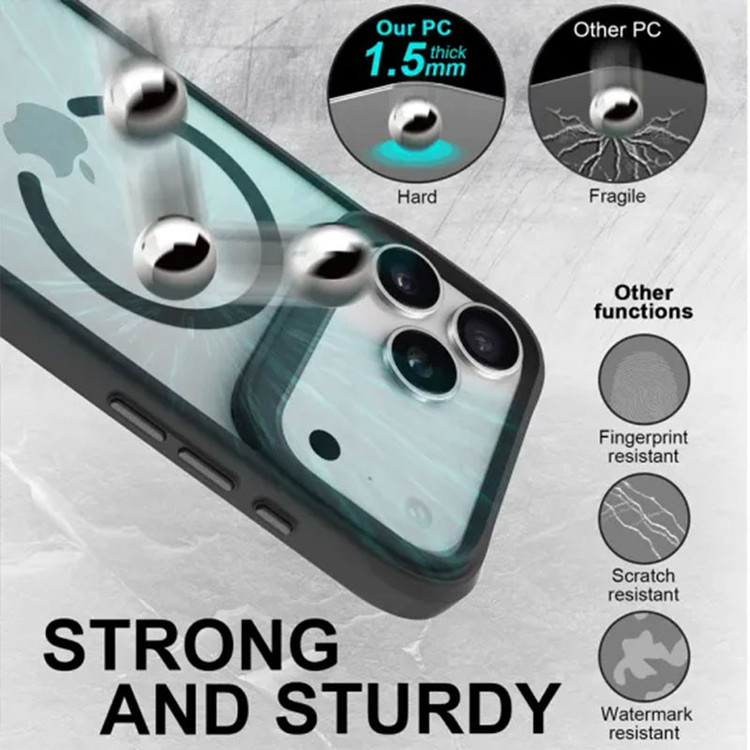 کاور مسیر مدل Silicon Magnetic Mgsf مناسب برای گوشی موبایل اپل iPhone 17 Pro Max