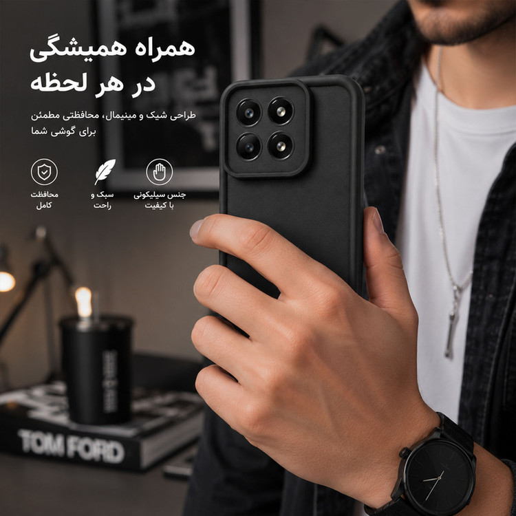 کاور گاردتک اساک مدل Silicone Puffer مناسب برای گوشی موبایل آنر Honor X6C