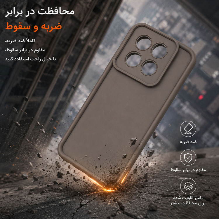 کاور گاردتک اساک مدل Silicone Puffer مناسب برای گوشی موبایل موتورولا Moto Edge 60 Fusion