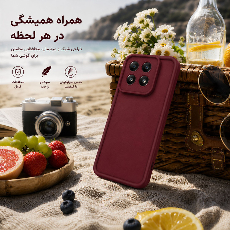 کاور گاردتک اساک مدل Silicone Puffer مناسب برای گوشی موبایل شیائومی Mi 15T