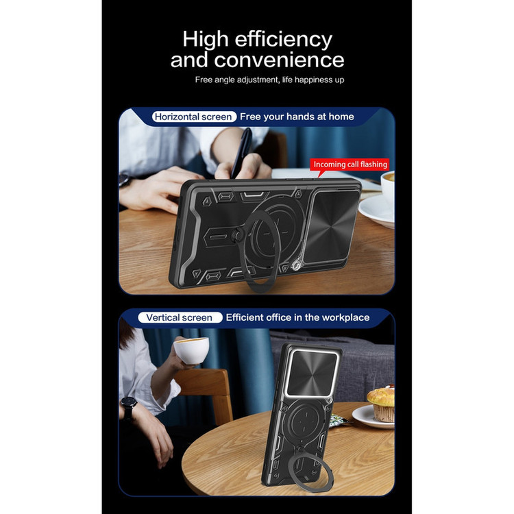 کاور اسپارتان مدل Magnet Ring Strap مناسب برای گوشی موبایل شیائومی Poco F6 Pro 5G به همراه بند آویز