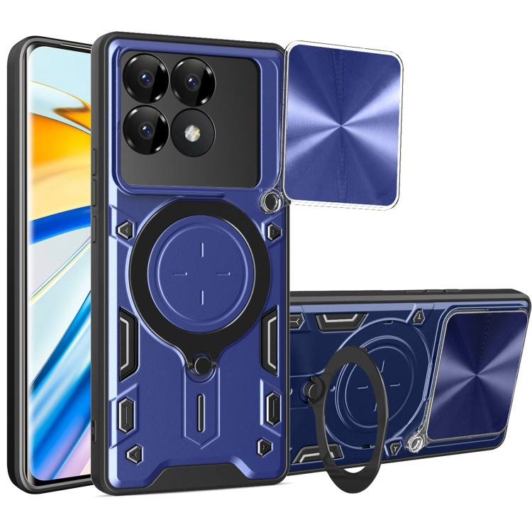 کاور اسپارتان مدل Magnet Ring Strap مناسب برای گوشی موبایل شیائومی Poco F6 Pro 5G به همراه بند آویز