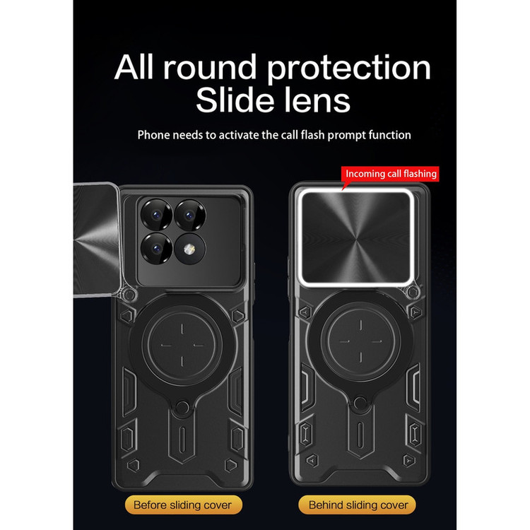 کاور اسپارتان مدل Magnet Ring Strap مناسب برای گوشی موبایل شیائومی Poco F6 Pro 5G به همراه بند آویز