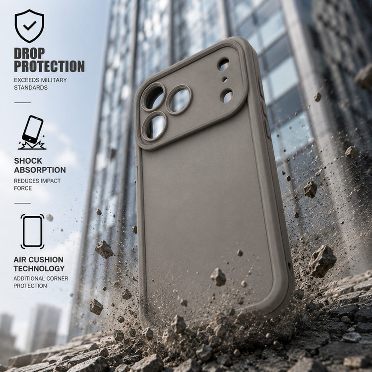 کاور گاردتک اساک مدل Silicone Puffer مناسب برای گوشی موبایل اپل iPhone 17 Pro max