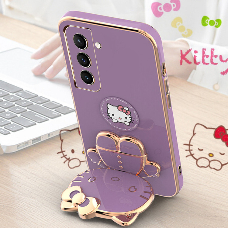 کاور اسپارتان مدل Kitty مناسب برای گوشی موبایل سامسونگ Galaxy S21 FE به همراه بند نگهدارنده