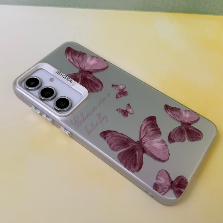 کاور مدل so cool طرح پروانه مناسب برای گوشی موبایل سامسونگ Galaxy A06
