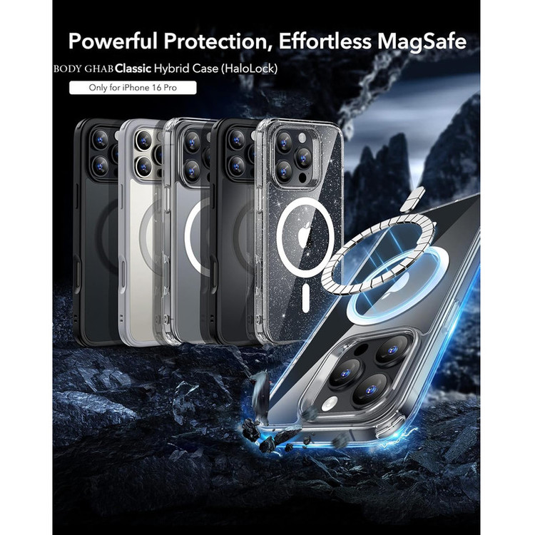 کاور بادی قاب مدل مگ سیف طرح Magsafe مناسب برای گوشی موبایل اپل Iphone 16 PROMAX