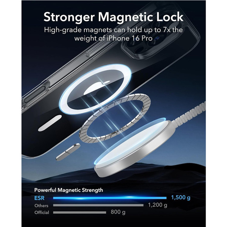 کاور بادی قاب مدل مگ سیف طرح Magsafe مناسب برای گوشی موبایل اپل Iphone 16 PROMAX