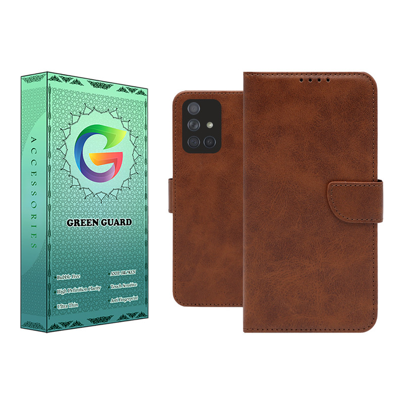 کیف کلاسوری گرین گارد مدل چرمی مگنتی کد GB01 مناسب برای گوشی موبایل سامسونگ Galaxy A71