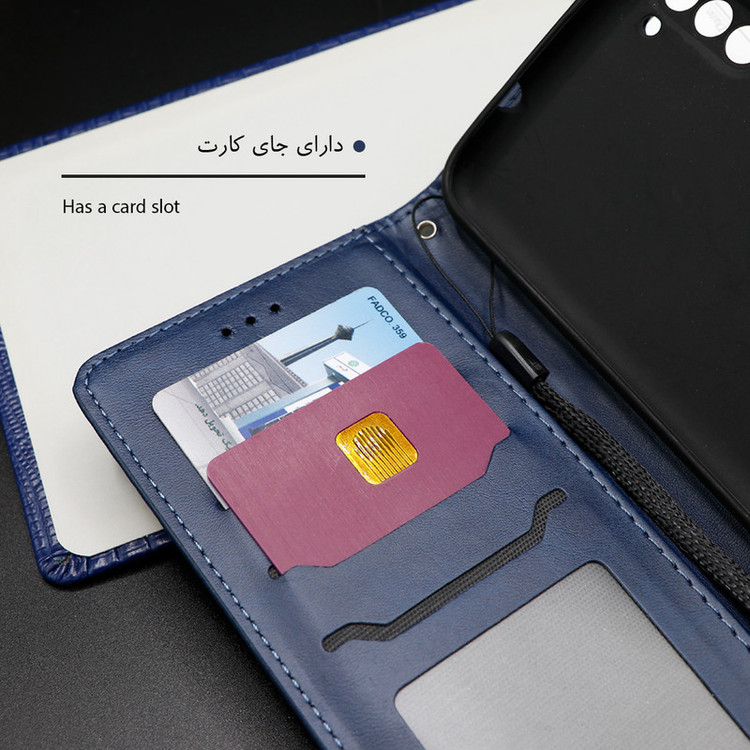 کیف کلاسوری گرین گارد طرح چرمی مدل Landing کد 06 مناسب برای گوشی سامسونگ Galaxy A06 به همراه بند آویز