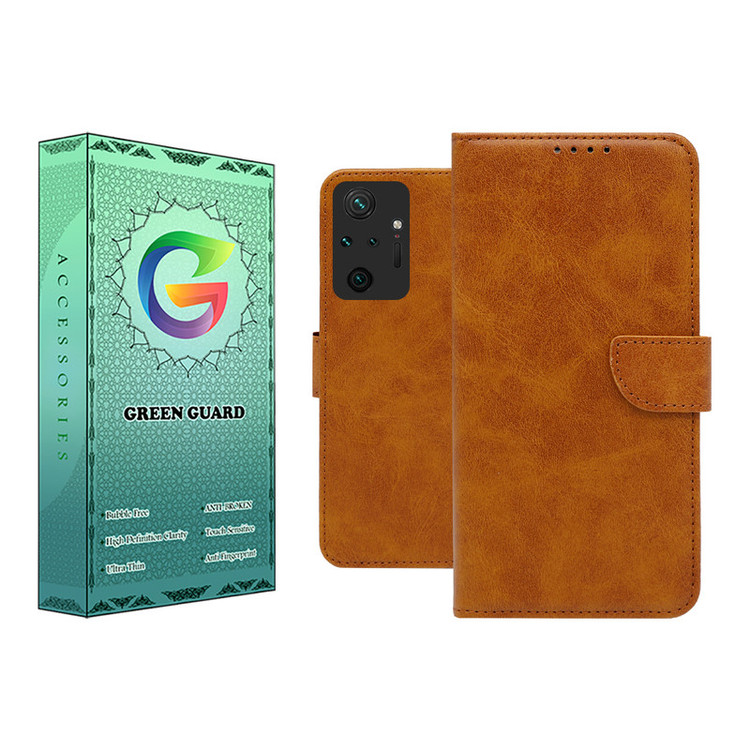 کیف کلاسوری گرین گارد مدل چرمی مگنتی کد Hb-G10 مناسب برای گوشی موبایل شیائومی Redmi Note 10 Pro / Note 10 Pro Max