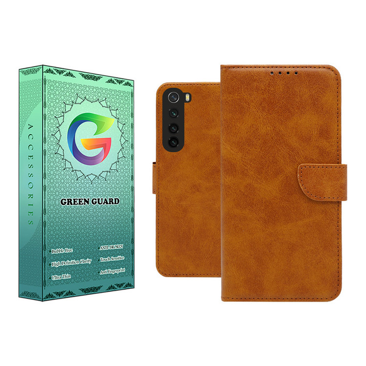کیف کلاسوری گرین گارد مدل چرمی مگنتی کد Hb-G10 مناسب برای گوشی موبایل شیائومی Redm Note 8