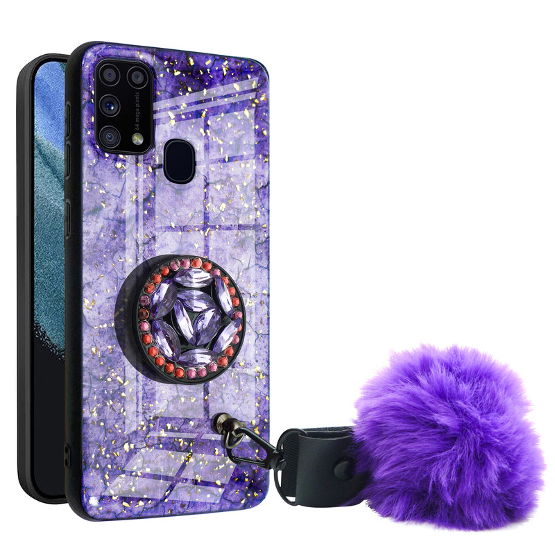 کاور مدل پام پام مناسب برای گوشی موبایل سامسونگ Galaxy M31 به همراه بند نگهدارنده