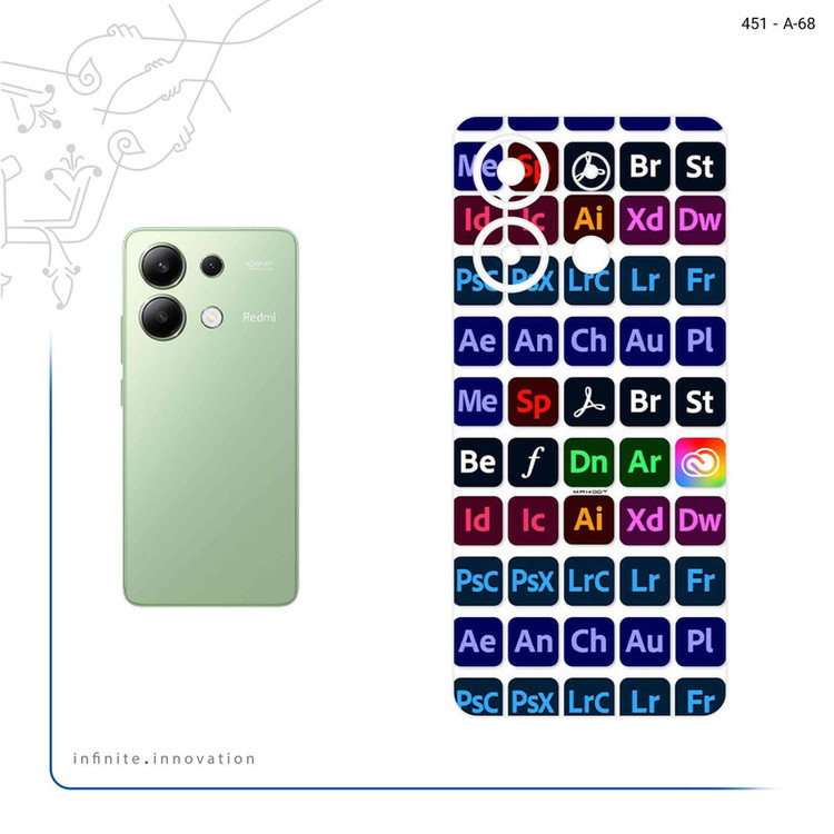 برچسب پوششی ماهوت مدل Adobe مناسب برای گوشی موبایل شیائومی Redmi Note 13 4G