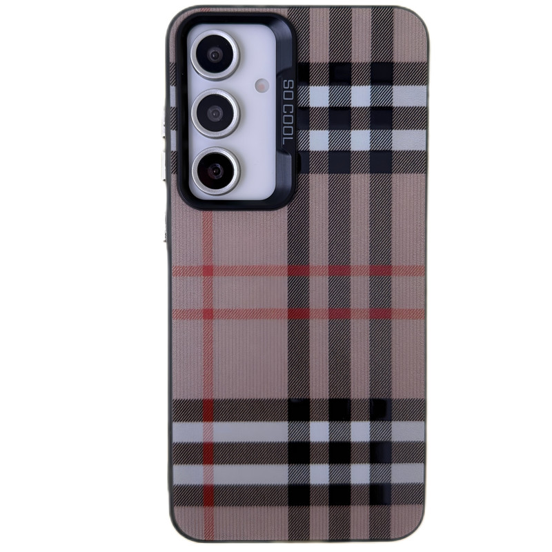 کاور مدل so cool طرح Burberry مناسب برای گوشی موبایل سامسونگ Galaxy S24 FE
