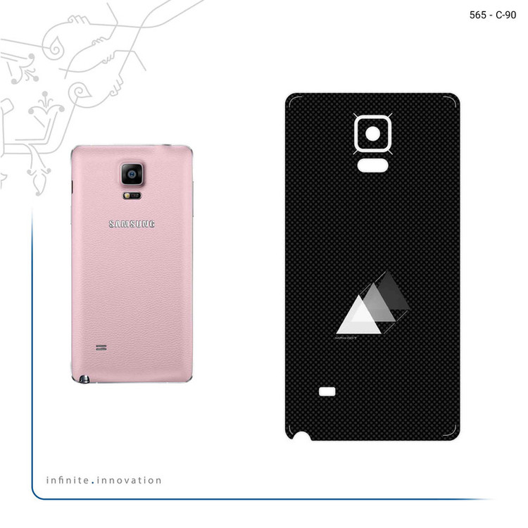 برچسب پوششی ماهوت مدل Minimal 3 Triangle Icon مناسب برای گوشی موبایل سامسونگ Galaxy Note 4