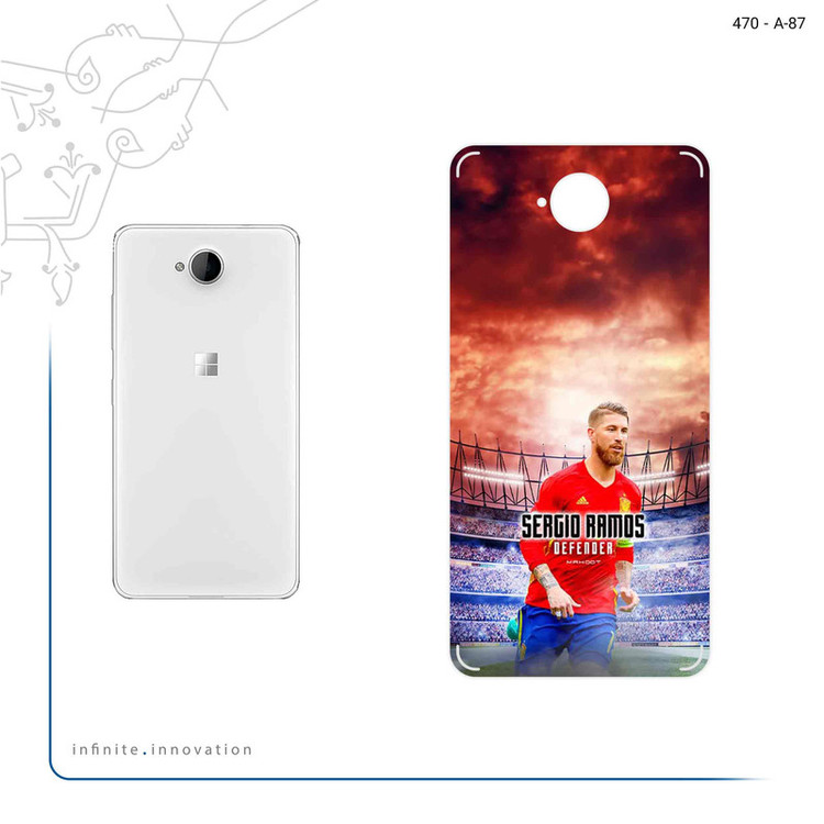برچسب پوششی ماهوت مدل Sergio Ramos مناسب برای گوشی موبایل مایکروسافت Lumia 650