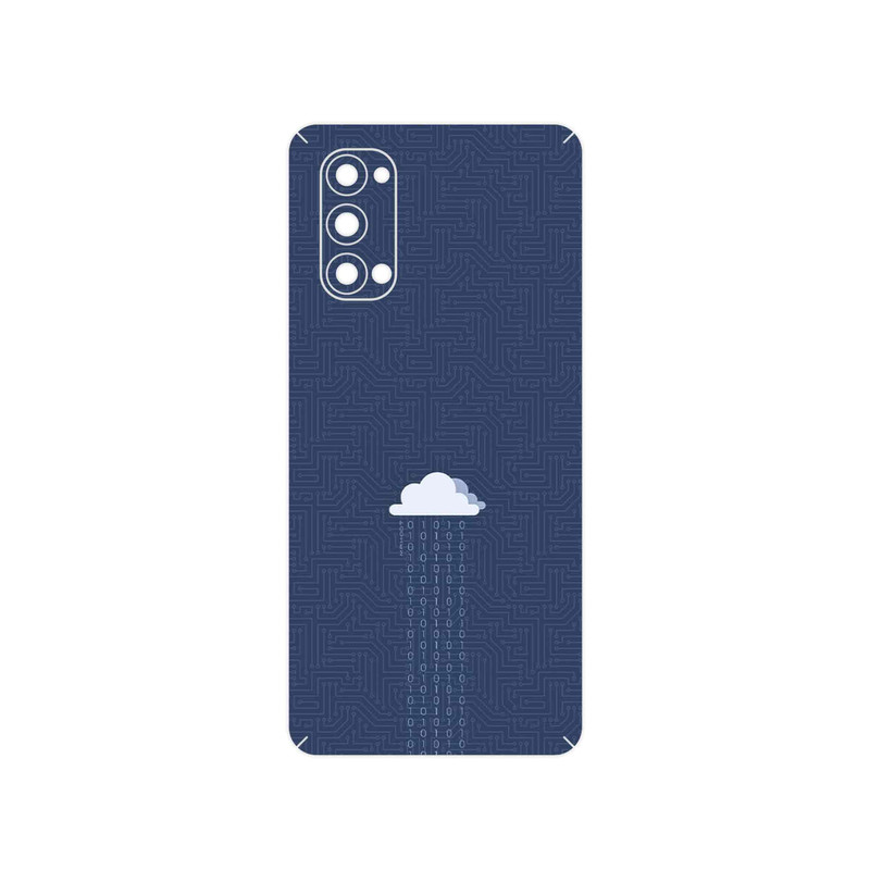 برچسب پوششی ماهوت مدل Minimal Data Cloud مناسب برای گوشی موبایل اپو Reno4 Pro 5G